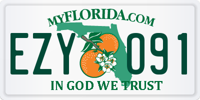 FL license plate EZYO91