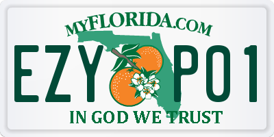 FL license plate EZYP01