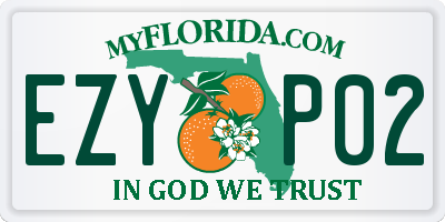 FL license plate EZYP02