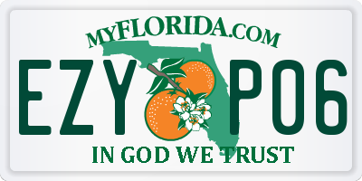 FL license plate EZYP06