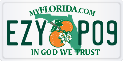 FL license plate EZYP09