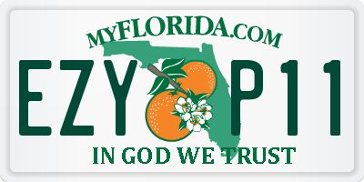 FL license plate EZYP11