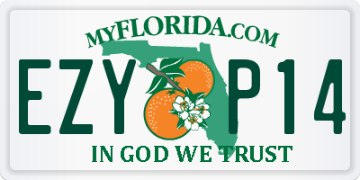 FL license plate EZYP14