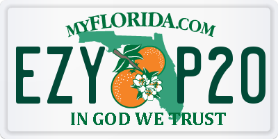 FL license plate EZYP20