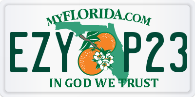 FL license plate EZYP23