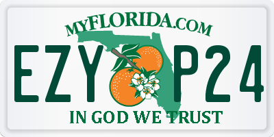 FL license plate EZYP24