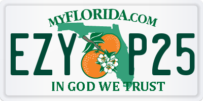 FL license plate EZYP25