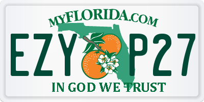 FL license plate EZYP27