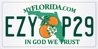 FL license plate EZYP29