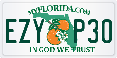 FL license plate EZYP30