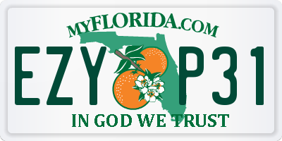 FL license plate EZYP31