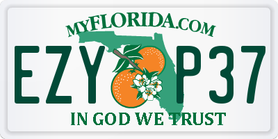 FL license plate EZYP37