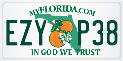 FL license plate EZYP38