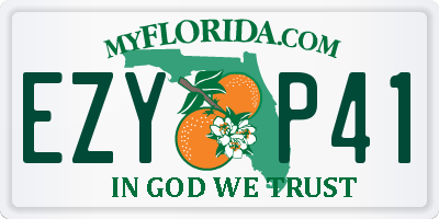 FL license plate EZYP41