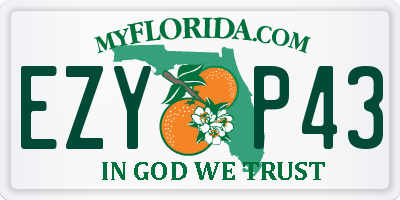 FL license plate EZYP43