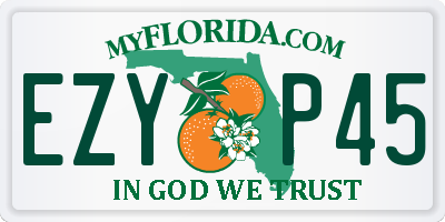 FL license plate EZYP45