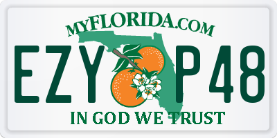 FL license plate EZYP48