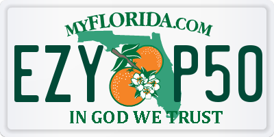 FL license plate EZYP50