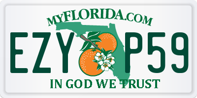 FL license plate EZYP59