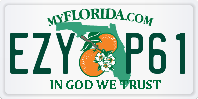 FL license plate EZYP61