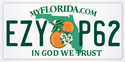 FL license plate EZYP62