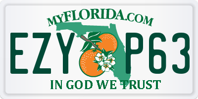 FL license plate EZYP63