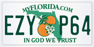 FL license plate EZYP64