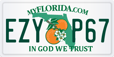 FL license plate EZYP67