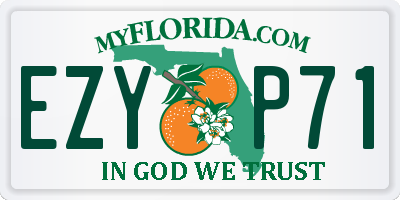 FL license plate EZYP71