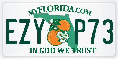 FL license plate EZYP73