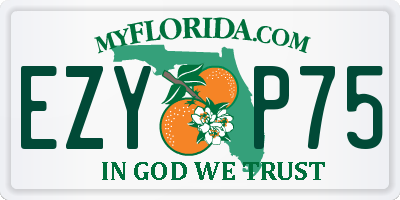 FL license plate EZYP75