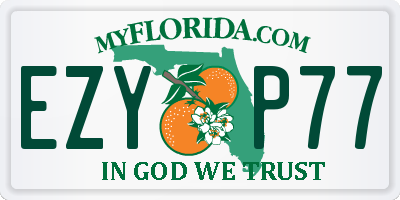 FL license plate EZYP77