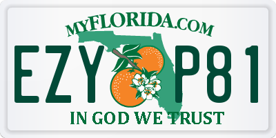 FL license plate EZYP81