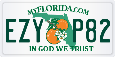 FL license plate EZYP82