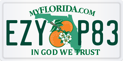 FL license plate EZYP83