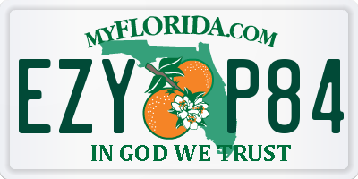 FL license plate EZYP84