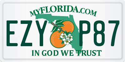 FL license plate EZYP87