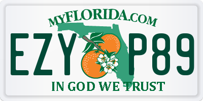 FL license plate EZYP89