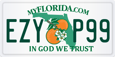 FL license plate EZYP99