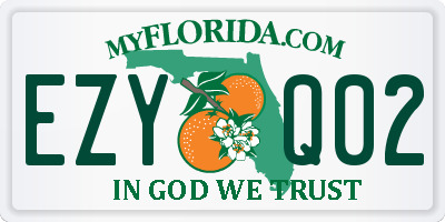 FL license plate EZYQ02