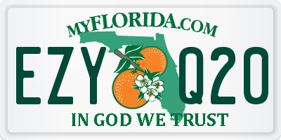 FL license plate EZYQ20