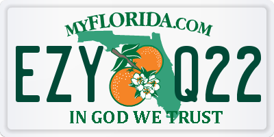 FL license plate EZYQ22