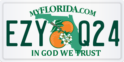 FL license plate EZYQ24