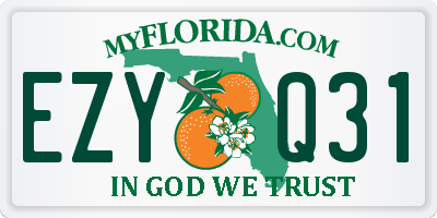 FL license plate EZYQ31