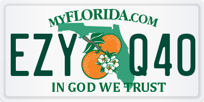 FL license plate EZYQ40