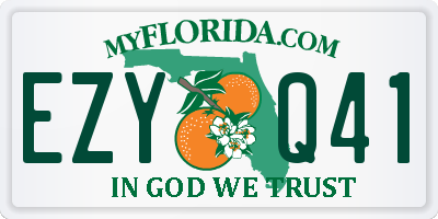 FL license plate EZYQ41