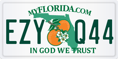 FL license plate EZYQ44