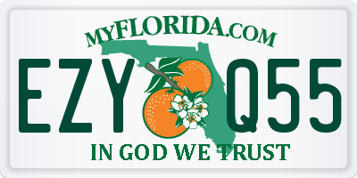 FL license plate EZYQ55