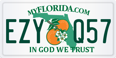 FL license plate EZYQ57