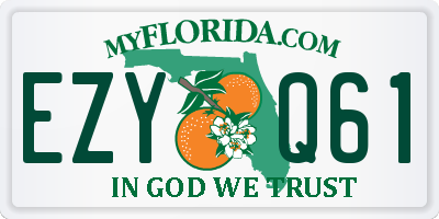 FL license plate EZYQ61